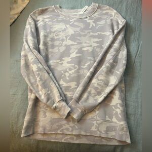 lululemon athletica Camo Sweatshirt in Cream and Gray